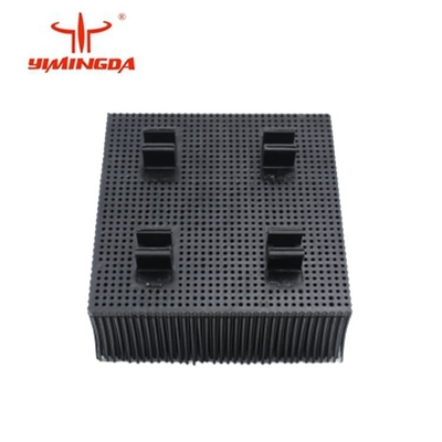 Bristle Auto Cutter Parts Brush 100x100x42mm مواد پلی رنگ آبی / مشکی